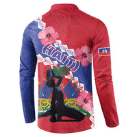 Haiti Button Sweatshirt Neg Maron Polynesian