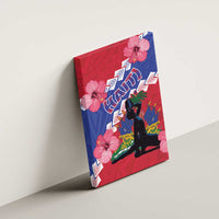 Haiti Canvas Wall Art Neg Maron Polynesian