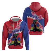 Haiti Hoodie Neg Maron Polynesian