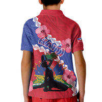 Haiti Kid Polo Shirt Neg Maron Polynesian