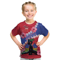 Haiti Kid T Shirt Neg Maron Polynesian