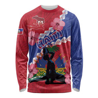 Haiti Long Sleeve Shirt Neg Maron Polynesian