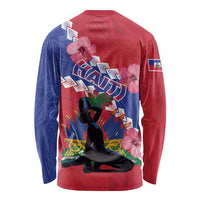 Haiti Long Sleeve Shirt Neg Maron Polynesian