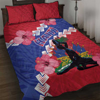 Haiti Quilt Bed Set Neg Maron Polynesian