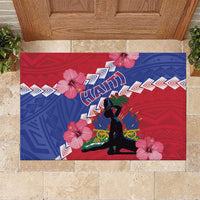 Haiti Rubber Doormat Neg Maron Polynesian