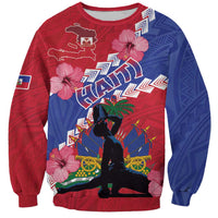 Haiti Sweatshirt Neg Maron Polynesian