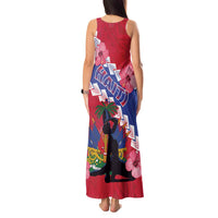 Haiti Tank Maxi Dress Neg Maron Polynesian