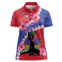 Haiti Women Polo Shirt Neg Maron Polynesian