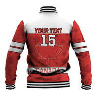 Custom Canada Ice Hockey Baseball Jacket Beaver Mascot With Champions Trophy