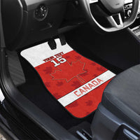 Canada Ice Hockey Car Mats Beaver Mascot With Champions Trophy