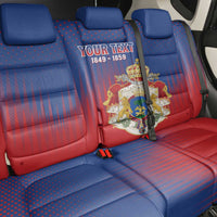 Personalized Second Empire of Haiti 1849-1859 Back Car Seat Cover Imperial Coat Of Arms Flag Style