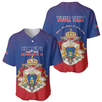 Personalized Second Empire of Haiti 1849-1859 Baseball Jersey Imperial Coat Of Arms Flag Style