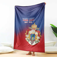 Personalized Second Empire of Haiti 1849-1859 Blanket Imperial Coat Of Arms Flag Style