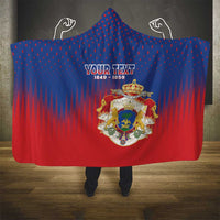 Personalized Second Empire of Haiti 1849-1859 Hooded Blanket Imperial Coat Of Arms Flag Style