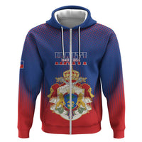 Personalized Second Empire of Haiti 1849-1859 Hoodie Imperial Coat Of Arms Flag Style
