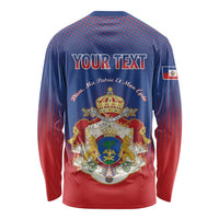 Personalized Second Empire of Haiti 1849-1859 Long Sleeve Shirt Imperial Coat Of Arms Flag Style