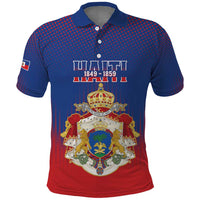 Personalized Second Empire of Haiti 1849-1859 Polo Shirt Imperial Coat Of Arms Flag Style