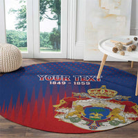 Personalized Second Empire of Haiti 1849-1859 Round Carpet Imperial Coat Of Arms Flag Style
