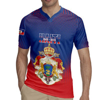 Personalized Second Empire of Haiti 1849-1859 Rugby Jersey Imperial Coat Of Arms Flag Style