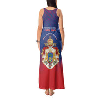 Personalized Second Empire of Haiti 1849-1859 Tank Maxi Dress Imperial Coat Of Arms Flag Style