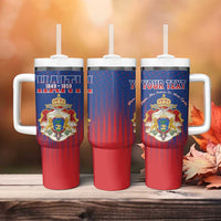Personalized Second Empire of Haiti 1849-1859 Tumbler With Handle Imperial Coat Of Arms Flag Style