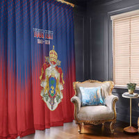 Personalized Second Empire of Haiti 1849-1859 Window Curtain Imperial Coat Of Arms Flag Style
