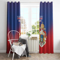 Personalized Second Empire of Haiti 1849-1859 Window Curtain Imperial Coat Of Arms Flag Style