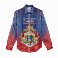 Personalized Second Empire of Haiti 1849-1859 Women Casual Shirt Imperial Coat Of Arms Flag Style