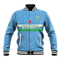 Custom Djibouti Football Baseball Jacket Come On Riverains de la Mer Rouge