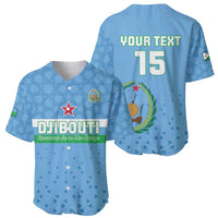 Custom Djibouti Football Baseball Jersey Come On Riverains de la Mer Rouge