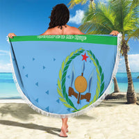 Custom Djibouti Football Beach Blanket Come On Riverains de la Mer Rouge
