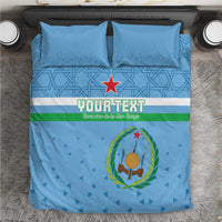 Custom Djibouti Football Bedding Set Come On Riverains de la Mer Rouge