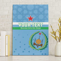 Custom Djibouti Football Canvas Wall Art Come On Riverains de la Mer Rouge