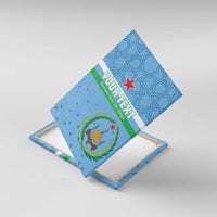 Custom Djibouti Football Canvas Wall Art Come On Riverains de la Mer Rouge