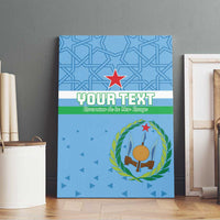 Custom Djibouti Football Canvas Wall Art Come On Riverains de la Mer Rouge