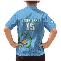 Custom Djibouti Football Family Matching Mermaid Dress and Hawaiian Shirt Come On Riverains de la Mer Rouge