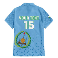 Custom Djibouti Football Family Matching Mermaid Dress and Hawaiian Shirt Come On Riverains de la Mer Rouge