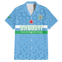 Custom Djibouti Football Family Matching Off The Shoulder Long Sleeve Dress and Hawaiian Shirt Come On Riverains de la Mer Rouge