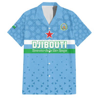 Custom Djibouti Football Family Matching Short Sleeve Bodycon Dress and Hawaiian Shirt Come On Riverains de la Mer Rouge