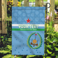 Custom Djibouti Football Garden Flag Come On Riverains de la Mer Rouge