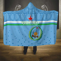 Custom Djibouti Football Hooded Blanket Come On Riverains de la Mer Rouge