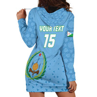 Custom Djibouti Football Hoodie Dress Come On Riverains de la Mer Rouge