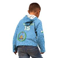 Custom Djibouti Football Kid Hoodie Come On Riverains de la Mer Rouge