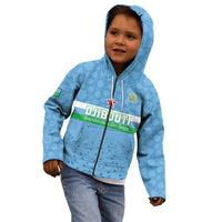Custom Djibouti Football Kid Hoodie Come On Riverains de la Mer Rouge