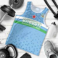 Custom Djibouti Football Men Tank Top Come On Riverains de la Mer Rouge