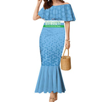 Custom Djibouti Football Mermaid Dress Come On Riverains de la Mer Rouge
