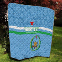Custom Djibouti Football Quilt Come On Riverains de la Mer Rouge