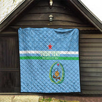 Custom Djibouti Football Quilt Come On Riverains de la Mer Rouge
