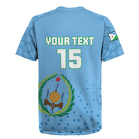 Custom Djibouti Football Rugby Jersey Come On Riverains de la Mer Rouge