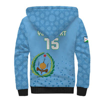 Custom Djibouti Football Sherpa Hoodie Come On Riverains de la Mer Rouge